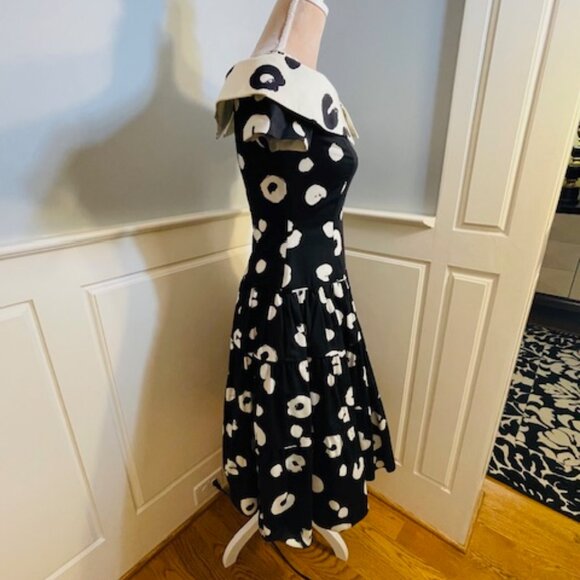 Lillie Rubin Vintage Hourglass Bombshell Fit & Flare Structured Cocktail Dress 0 - Picture 4 of 13